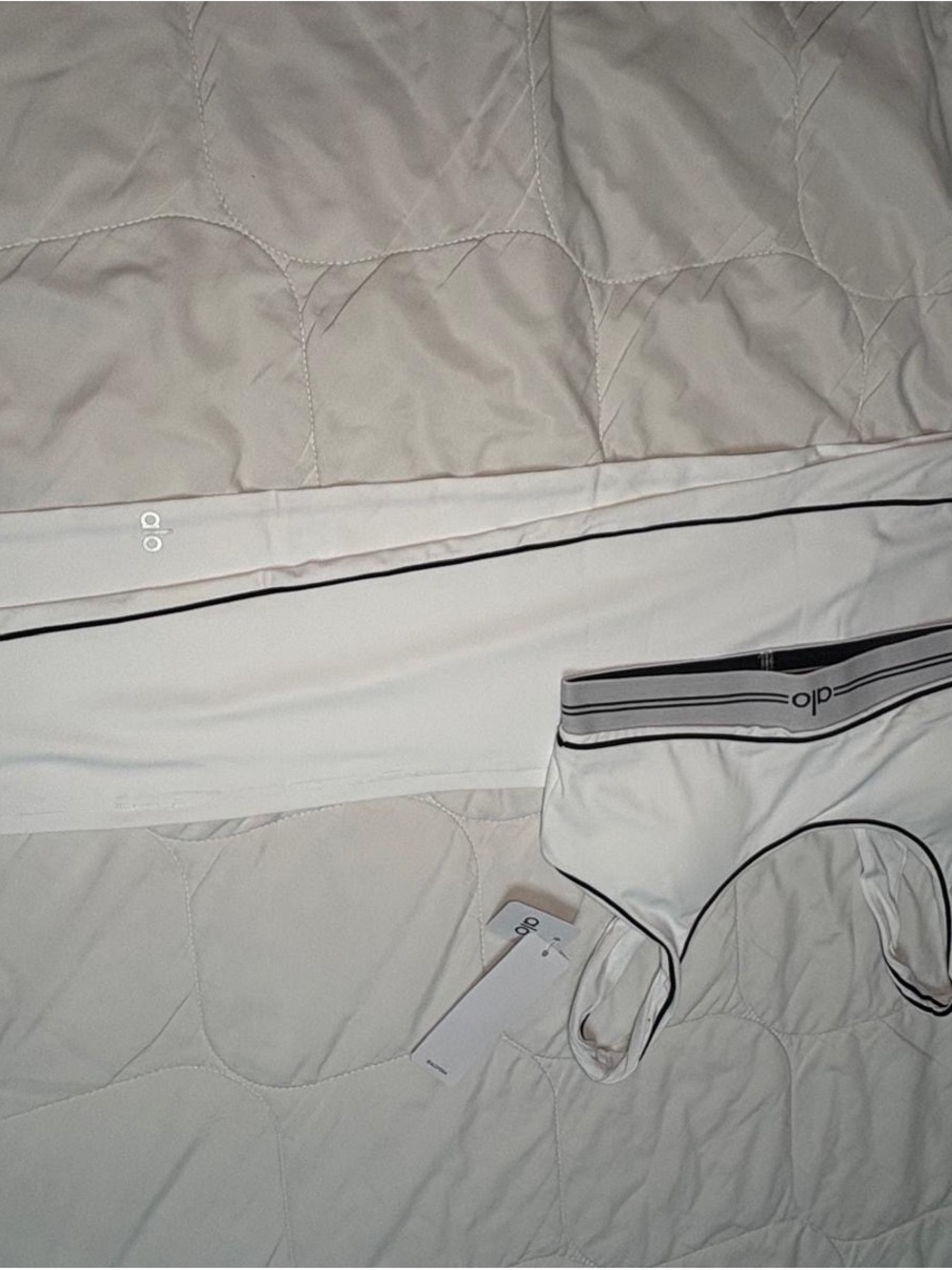 White women Performance Briefs with Contrast Piping